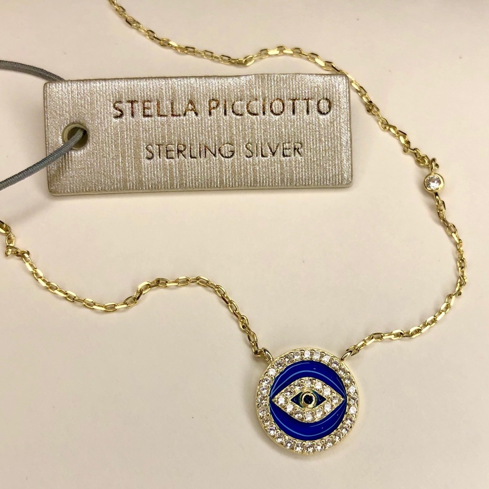 STERLING SILVER Evil Eye necklace